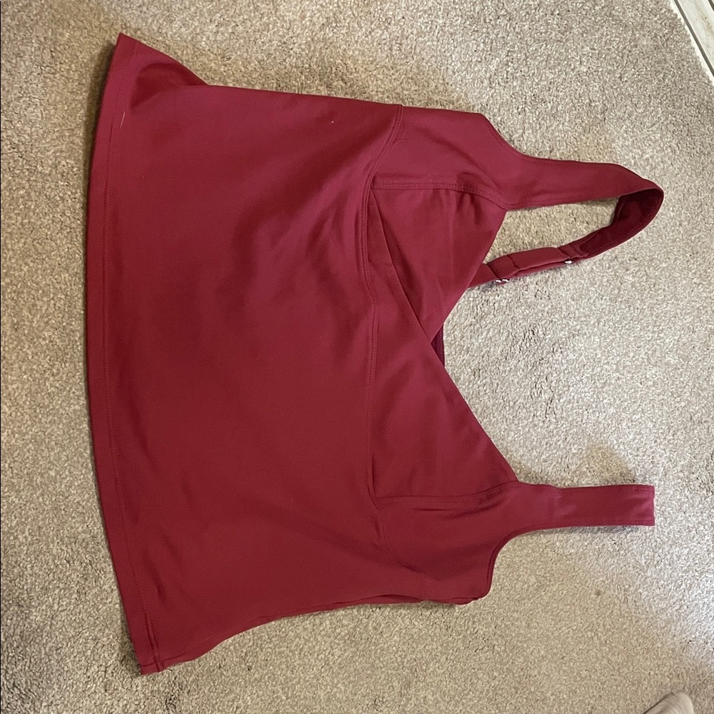 Free People Burgundy Crop Top